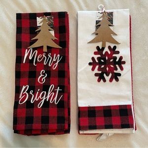 HOLIDAY : Kitchen Towels - Buffalo Plaid - Set of FOUR